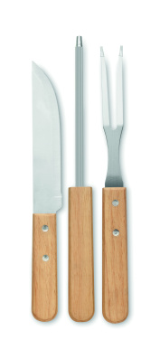 Logo trade promotional giveaways picture of: Stainless steel barbecue tools