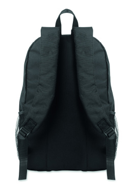 Logo trade promotional giveaways image of: 600D RPET polyester backpack