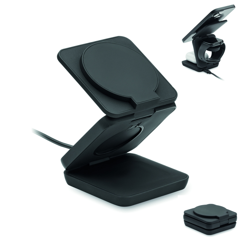 Logotrade promotional items photo of: 3in1 foldable charging station