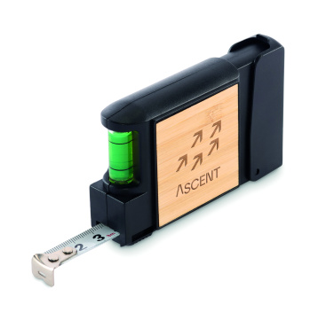 Logo trade business gifts image of: Multifunctional measuring tape