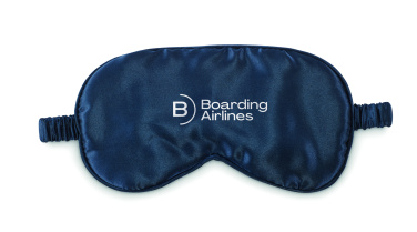 Logo trade promotional merchandise photo of: Soft polyester eye mask