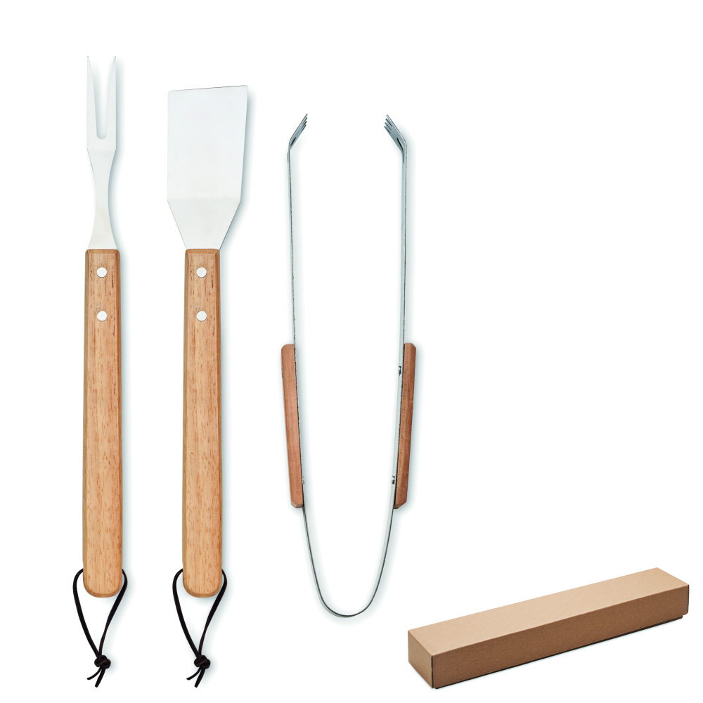Logo trade promotional gift photo of: Oakwood barbecue set