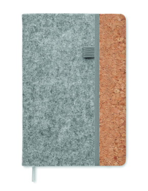 Logo trade promotional gifts picture of: A5 RPET cork notebook