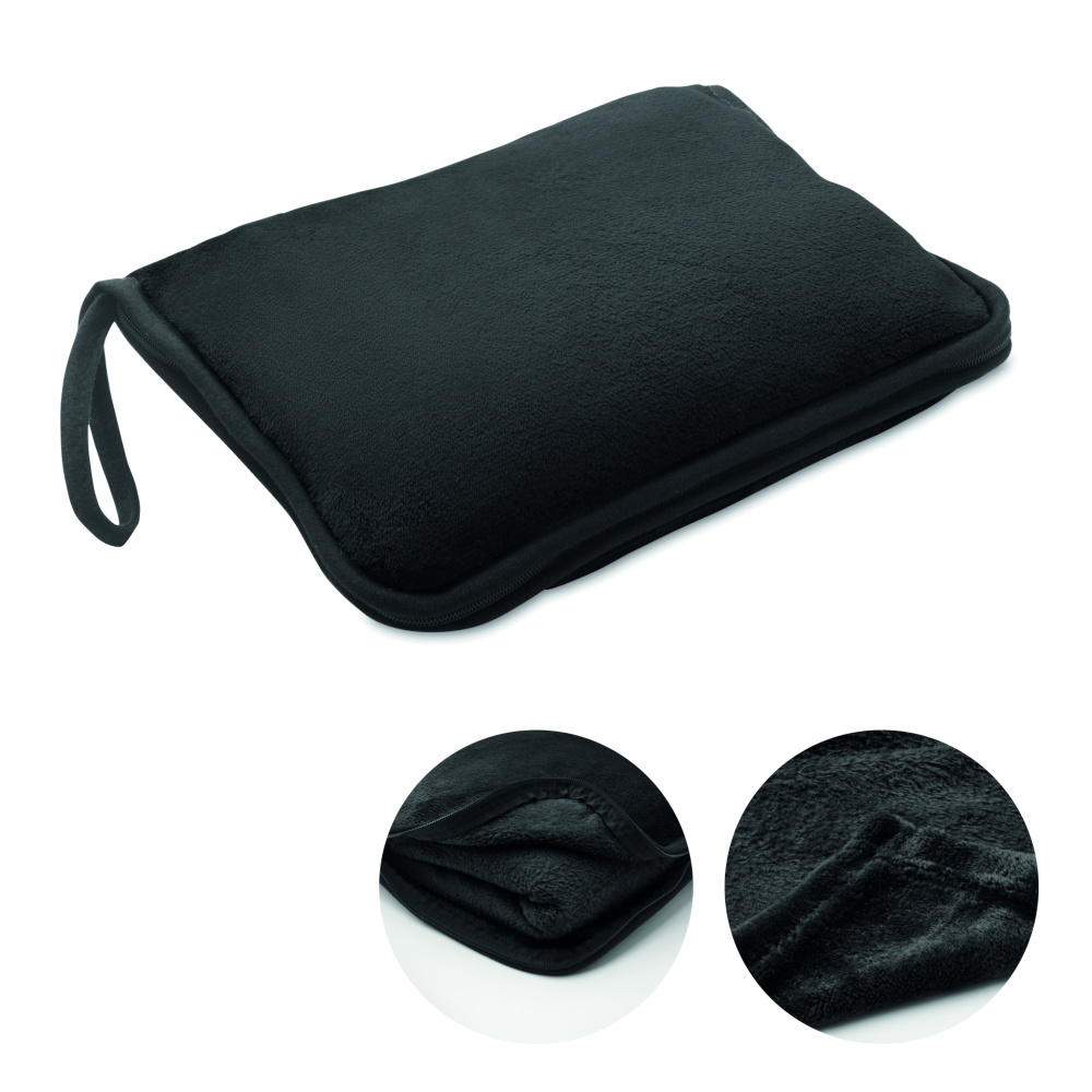 Logo trade promotional products picture of: 2 in 1 travel blanket set