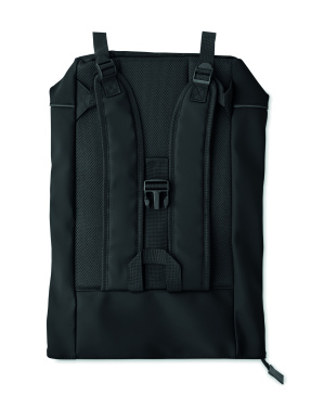 Logo trade promotional gift photo of: Laptop 15" roll top PU backpack