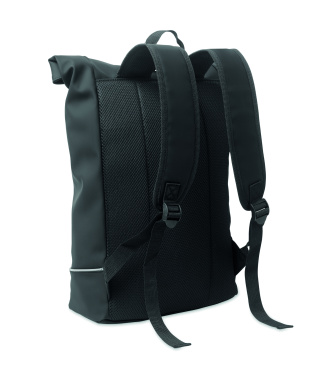 Logo trade promotional items picture of: Laptop 15" roll top PU backpack