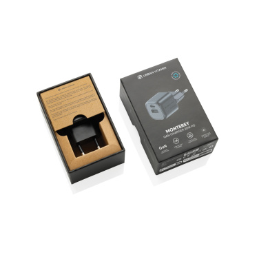 Logotrade corporate gift image of: Urban Vitamin Monterey RCS recycled plastic 20W GAN charger
