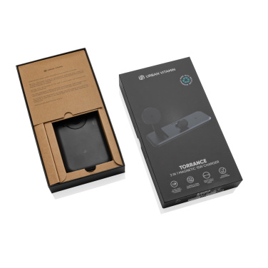 Logo trade advertising products picture of: Urban Vitamin Torrance 3 in 1 magnetic 15W charger