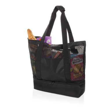 Logo trade advertising products picture of: Iqlo Aware™ RPET 2-in-1 cooler tote