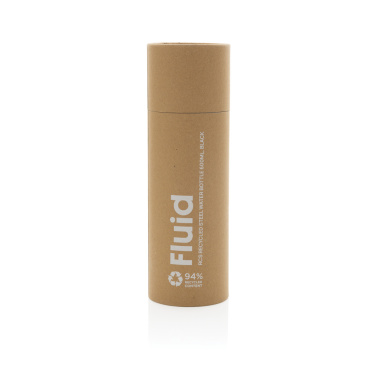 Logo trade promotional product photo of: Fluid RCS certified recycled steel water bottle 600ml