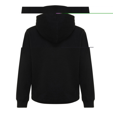 Logo trade corporate gifts image of: Iqoniq Yengo kids recycled cotton hoodie with sidepockets