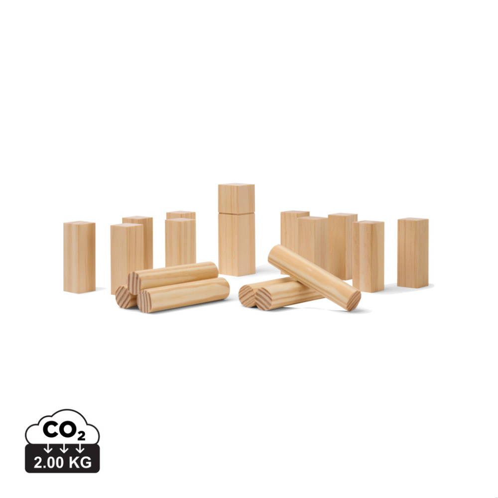 Logo trade promotional giveaways image of: VINGA Kubb mini game