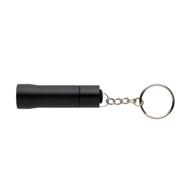 Logo trade corporate gifts picture of: Flash RCS recycled aluminium keychain torch