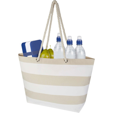 Logo trade promotional merchandise picture of: Florida 270 g/m² GRS recycled beach tote bag 18L