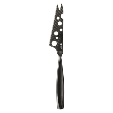 Logo trade business gifts image of: BOSKA Cheese Knife Set Monaco+ Black