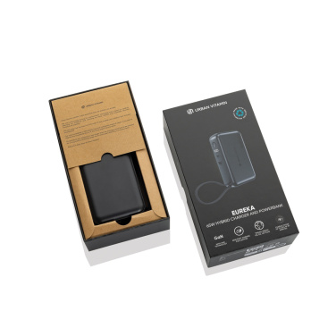 Logotrade promotional products photo of: Urban Vitamin Eureka hybrid GANcharger 10000mah powerbank65W