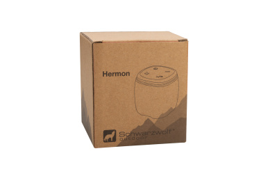 Logo trade promotional products picture of: Bluetooth speaker HERMON Schwarzwolf
