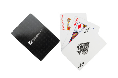 Logotrade promotional giveaway image of: Set of playing cards and dice MURRAY Schwarzwolf