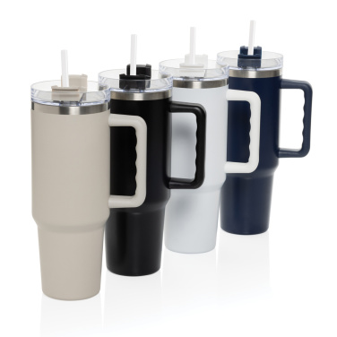 Logo trade promotional merchandise image of: Stadley RCS recycled steel tumbler 1200ML