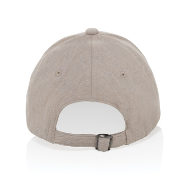 Logo trade promotional gift photo of: Milo AWARE™ recycled heather 6 panel cap 200gr