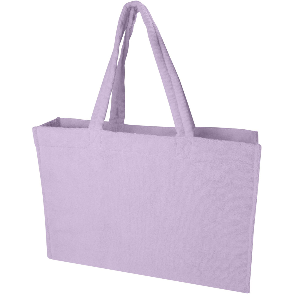 Logo trade promotional merchandise photo of: Siam GRS recycled terry beach tote bag 13L