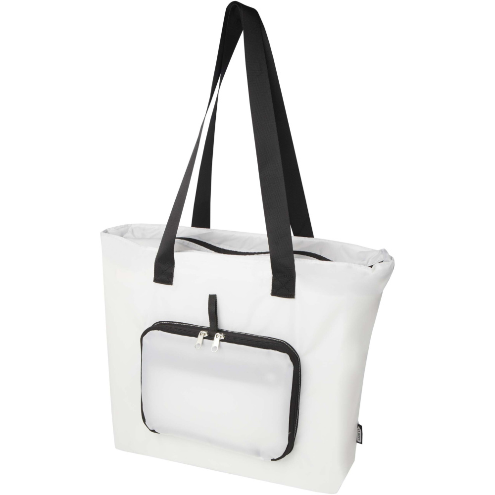 Logotrade promotional product picture of: EcoFold RPET foldable tote bag 16L