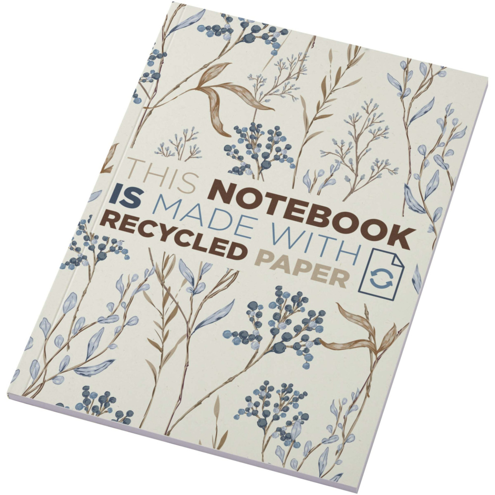 Logotrade promotional products photo of: Novella Austen A5 recycled soft cover notebook - 50 sheets