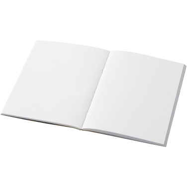 Logo trade corporate gifts image of: Novella Austen A6 recycled soft cover kraft notebook - 50 sheets