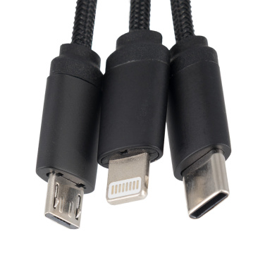 Logotrade promotional giveaways photo of: Cable 3in1 with illuminated logo - LH-ZM04