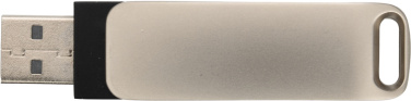 Logo trade corporate gifts image of: Metal USB stick