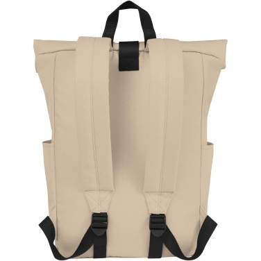 Logo trade promotional product photo of: Byron 15.6" GRS RPET roll-top backpack 18L