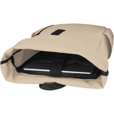 Logo trade advertising products image of: Byron 15.6" GRS RPET roll-top backpack 18L