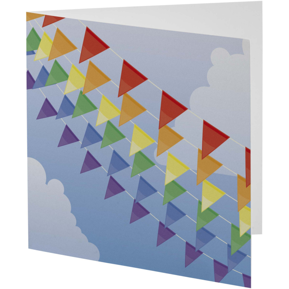 Logo trade promotional giveaways picture of: Herald square greeting card