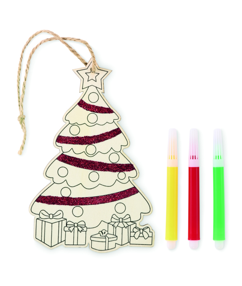 Logo trade corporate gift photo of: Christmas tree ornament