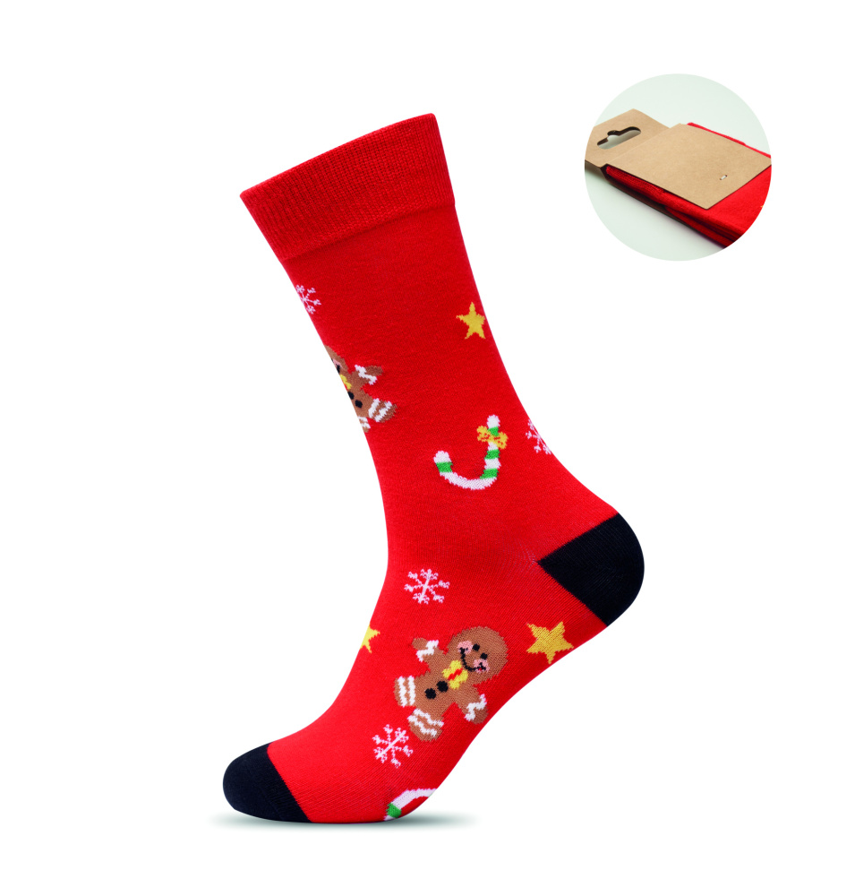 Logo trade advertising product photo of: Pair of Christmas socks M
