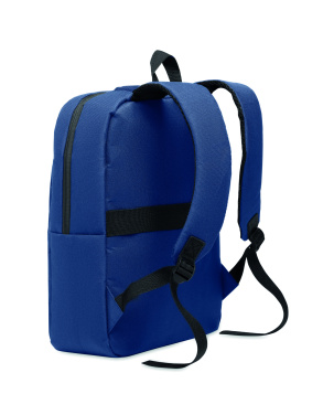 Logo trade promotional giveaways image of: Slim 15 inch laptop backpack made of 600D RPET polyester with a 210D lining and customizable printing