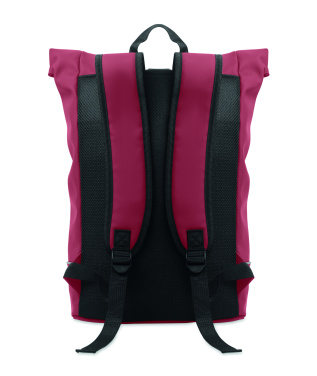 Logo trade advertising products picture of: Laptop 15" roll top PU backpack