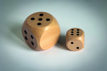 Logotrade corporate gift image of: Schima wooden dice 3cm dia