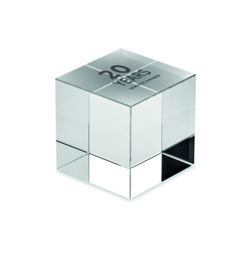 Logo trade promotional gifts picture of: Glass cube award