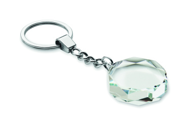 Logotrade promotional product picture of: Glass round award key ring