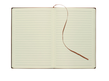 Logo trade corporate gifts image of: A5 notebook in smokey PU