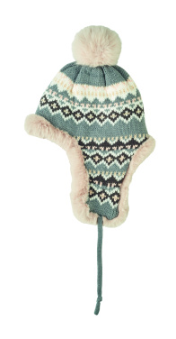 Logo trade advertising products picture of: Knitted beanie with ear flap