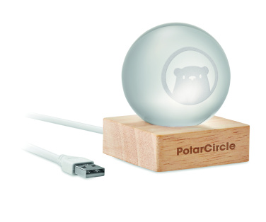 Logo trade advertising products picture of: LED glass ball