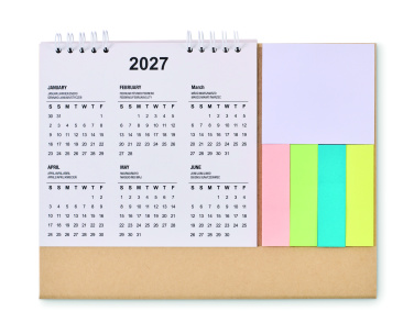 Logotrade promotional products photo of: Desk calendar with memo pad