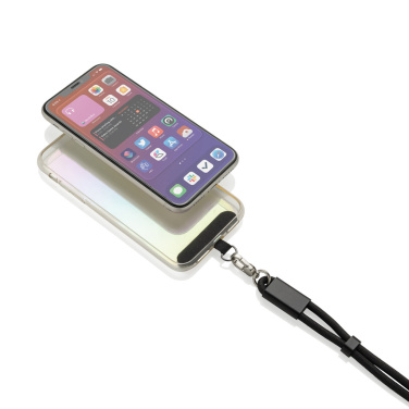 Logotrade corporate gifts photo of: LoopAmp RCS RPET adjustable phone wrist strap 60W cable