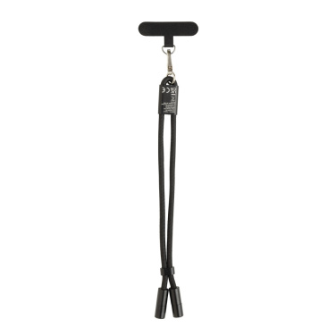Logotrade corporate gifts photo of: LoopAmp RCS RPET adjustable phone wrist strap 60W cable