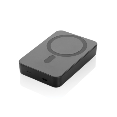 Logo trade promotional merchandise image of: Amporia RCS recycled plastic 10.000mAh magnetic powerbank