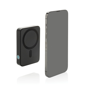 Logo trade promotional giveaway photo of: Amporia RCS recycled plastic 10.000mAh magnetic powerbank