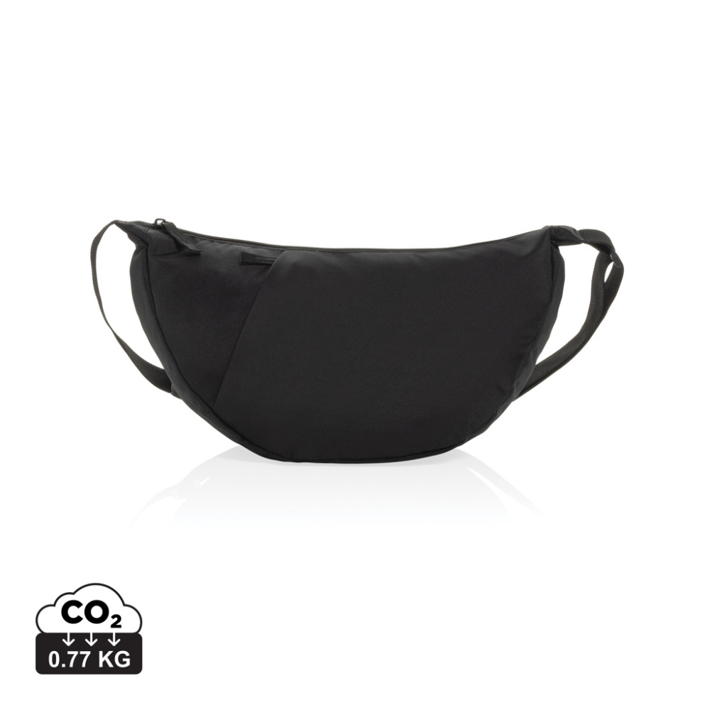Logo trade advertising products picture of: Crescent XL AWARE™ RPET half moon sling bag