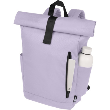 Logotrade business gift image of: Byron 15.6" GRS RPET roll-top backpack 18L